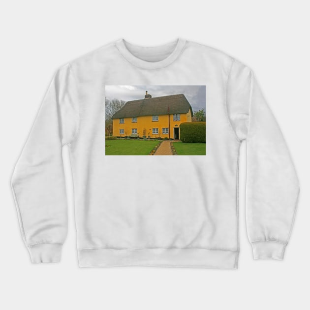 Dorset Thatched Cottage, March 2021 Crewneck Sweatshirt by RedHillDigital